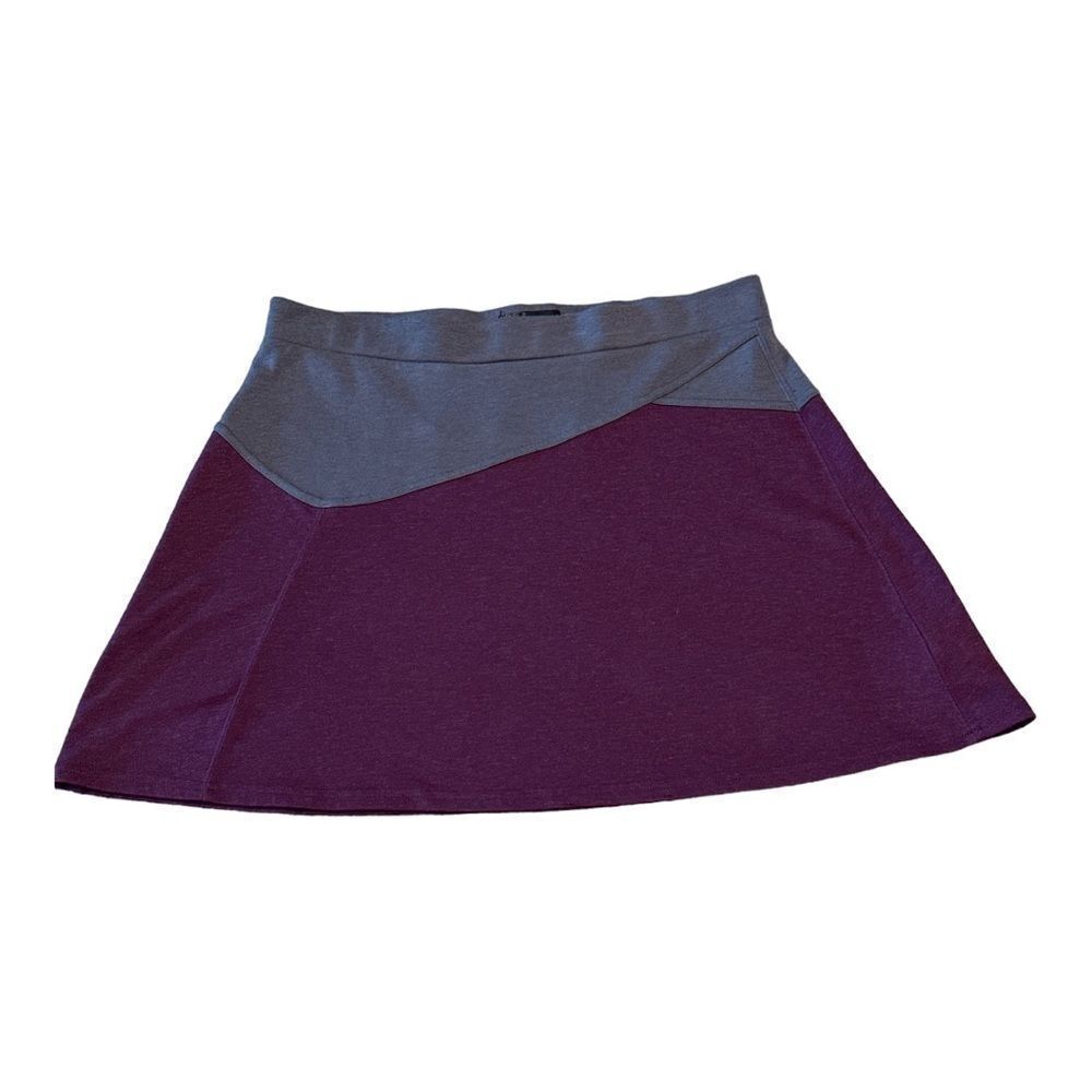 PRANA Women’s Color Block Lucia Skirt Gray/Plum Size Medium